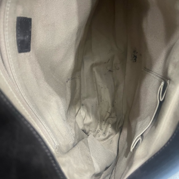 Cartier Dark Brown Suede and Python Marcello de Cartier Saddle Bag - Picture 11 of 12